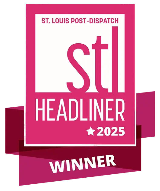 A badge for the 2025 St. Louis headliner awards from the St. Louis Post-Dispatch
